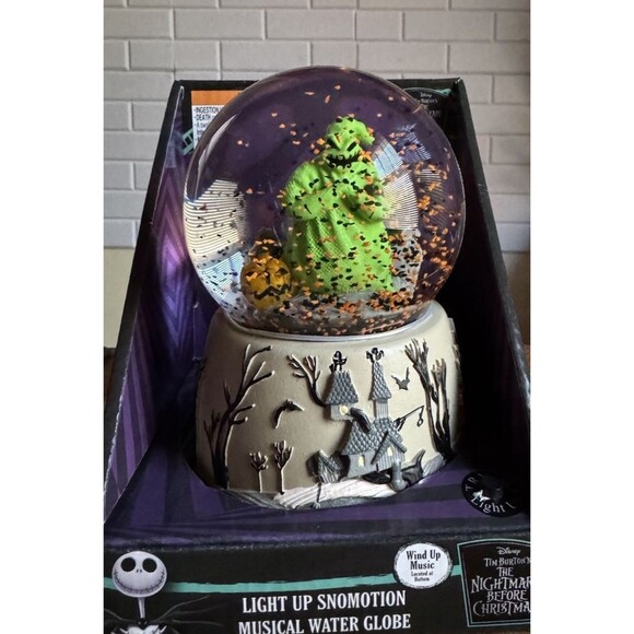 Nightmare Before Christmas Oogie Boogie Light Up Musical Water Globe - Picture 2 of 7
